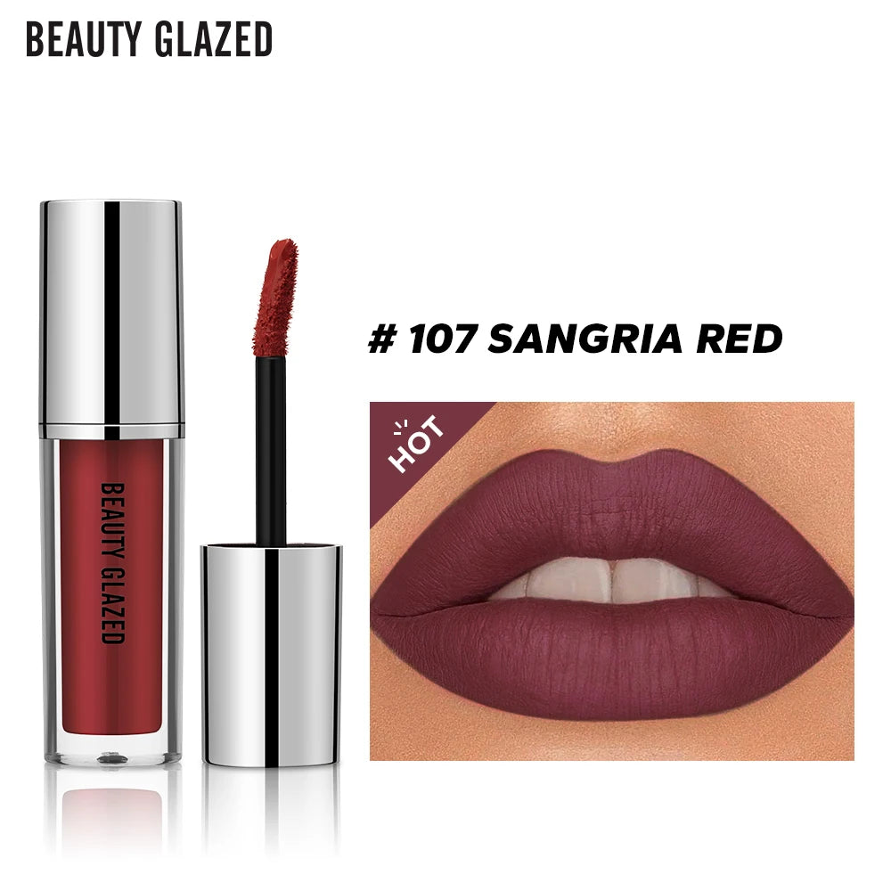 BEAUTY GLAZED Luxe Matte Waterproof Lipstick - LIPOXI