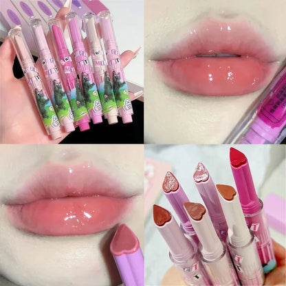 Jelly Clear Solid Lip Gloss Waterproof Lasting Makeup Pen - LIPOXI