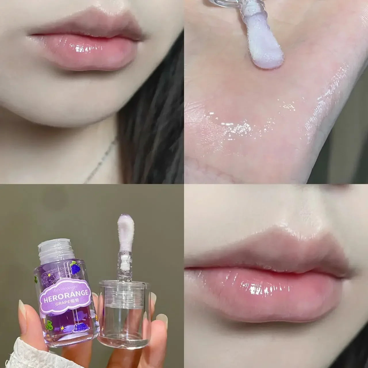 Fruit Lip Oil Lip Plumper Crystal Jelly Transparent Lip Gloss - LIPOXI