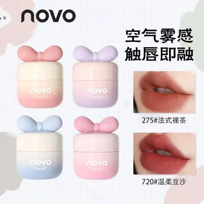 Novo Lip Clay Waterproof Longlasting Matte Lipstick Hot - LIPOXI