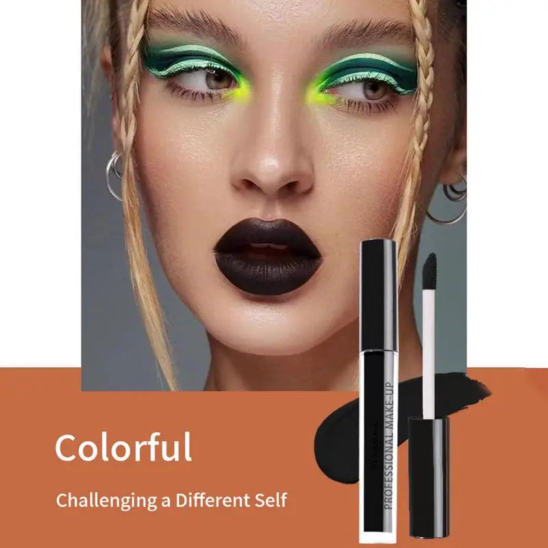 Bold Black & White Halloween Lipstick - LIPOXI