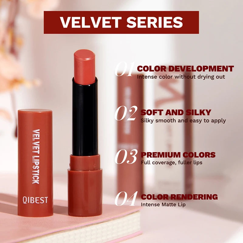 QIBEST Velvet Matte Lipstick - LIPOXI