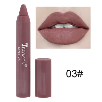 Nude Brown Lipliner Pencil 12 Colors Matte Waterproof Makeup - LIPOXI