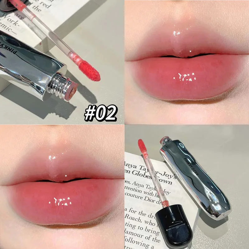 PinkyFocus Mirror Lip Stain Korean Makeup Pure Desire Moisturizing - LIPOXI