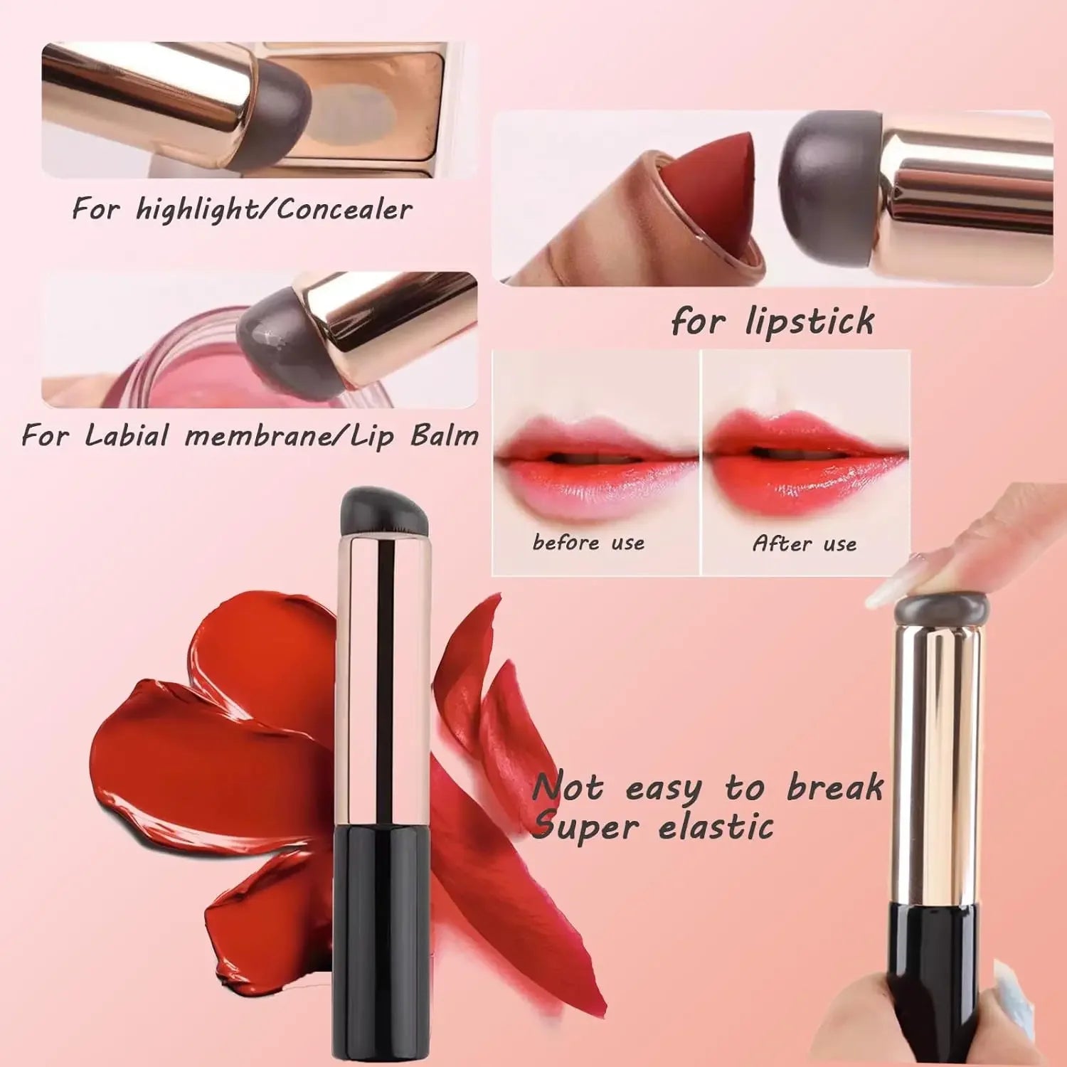 Portable Silicone Lip Brush - LIPOXI