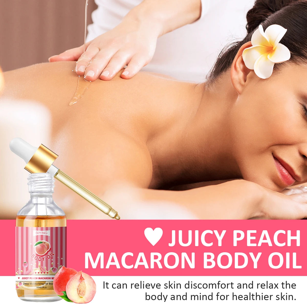 Peach Bliss Hydrating Body Oil - LIPOXI