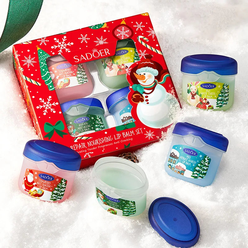 Holiday Hydration: Nourishing Lip Balm Set - LIPOXI