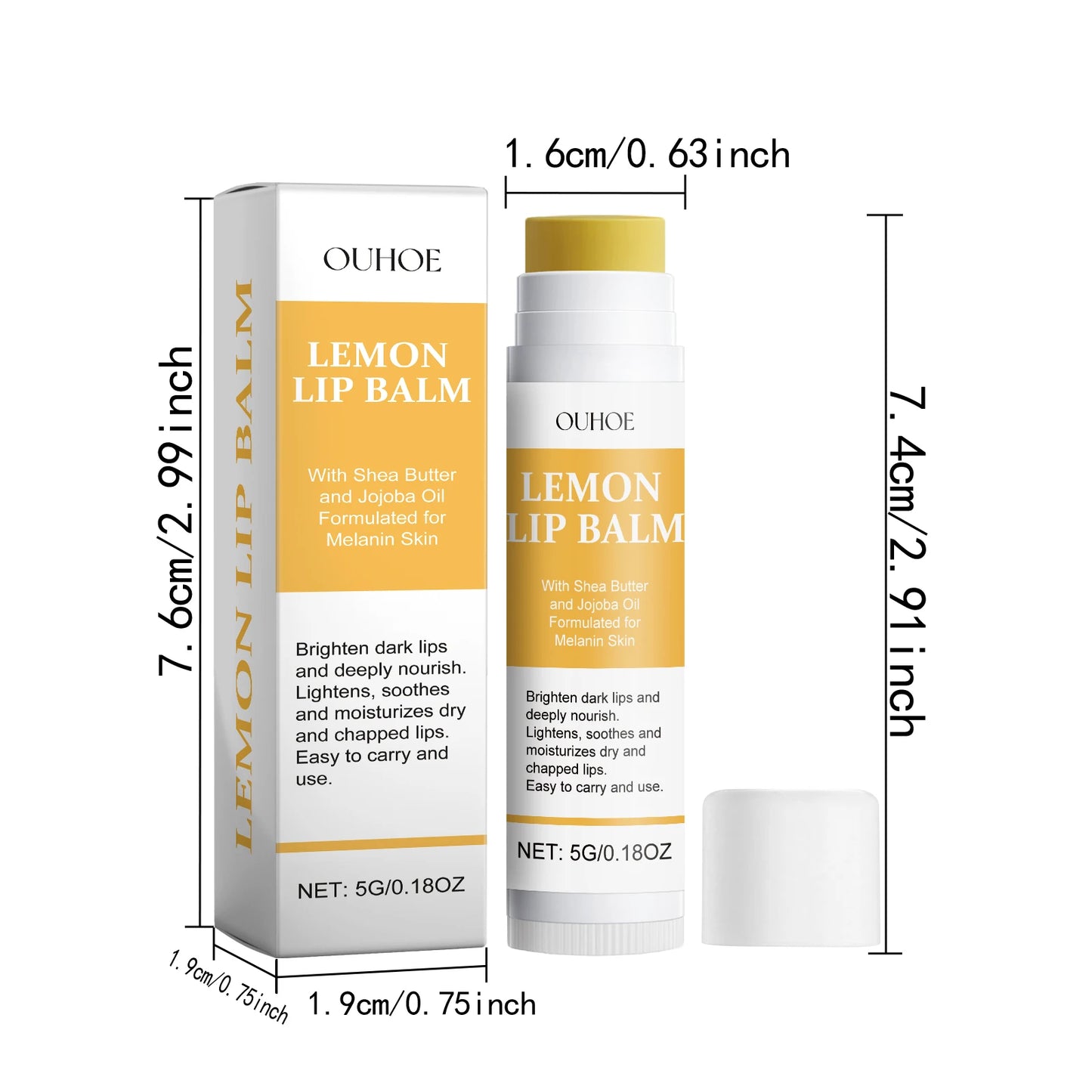 Lemon Ginger Lip Balm - LIPOXI