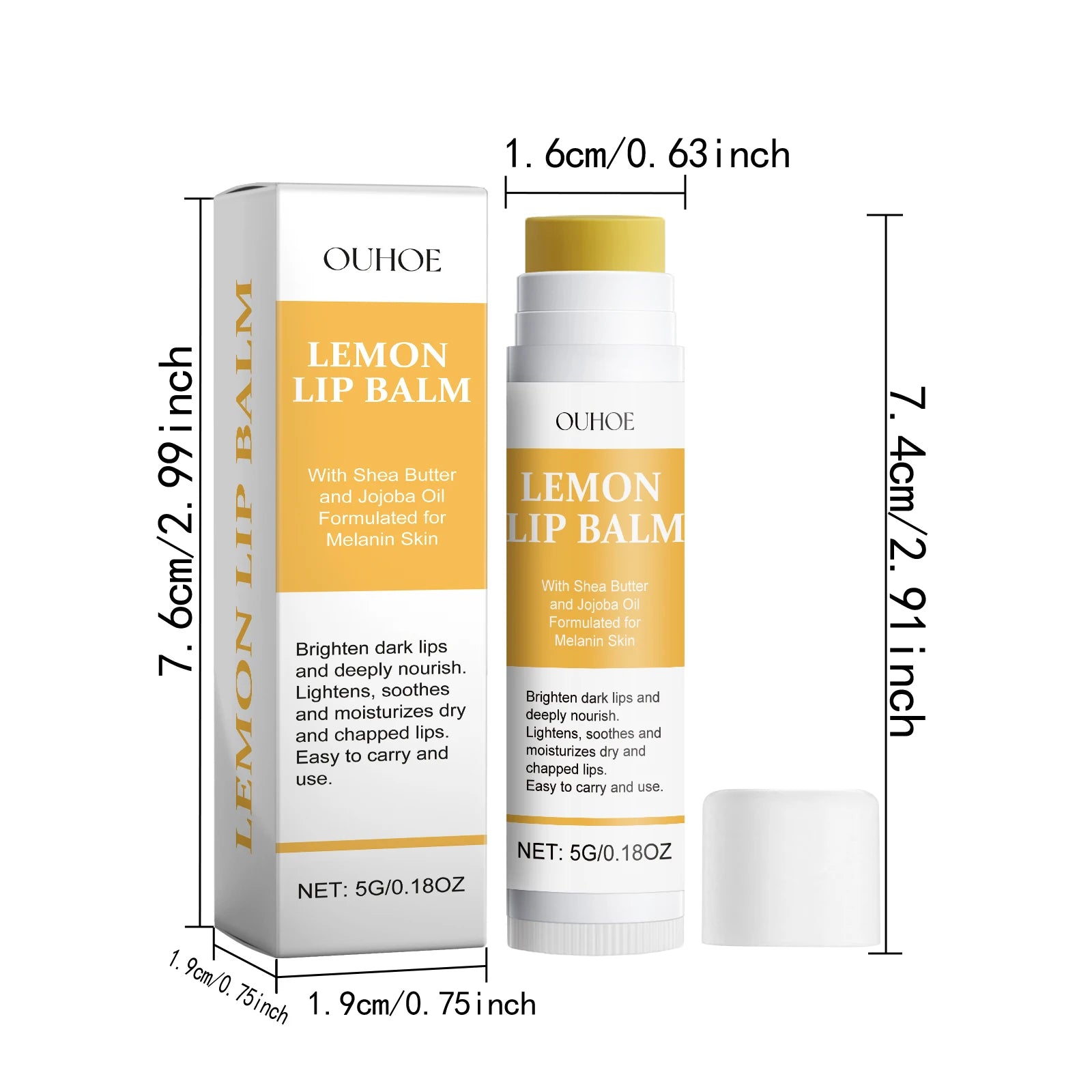 Lemon Ginger Lip Balm - LIPOXI