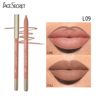 Face Secret 12 Color Lipliner Waterproof LongLasting Velvet Matte - LIPOXI