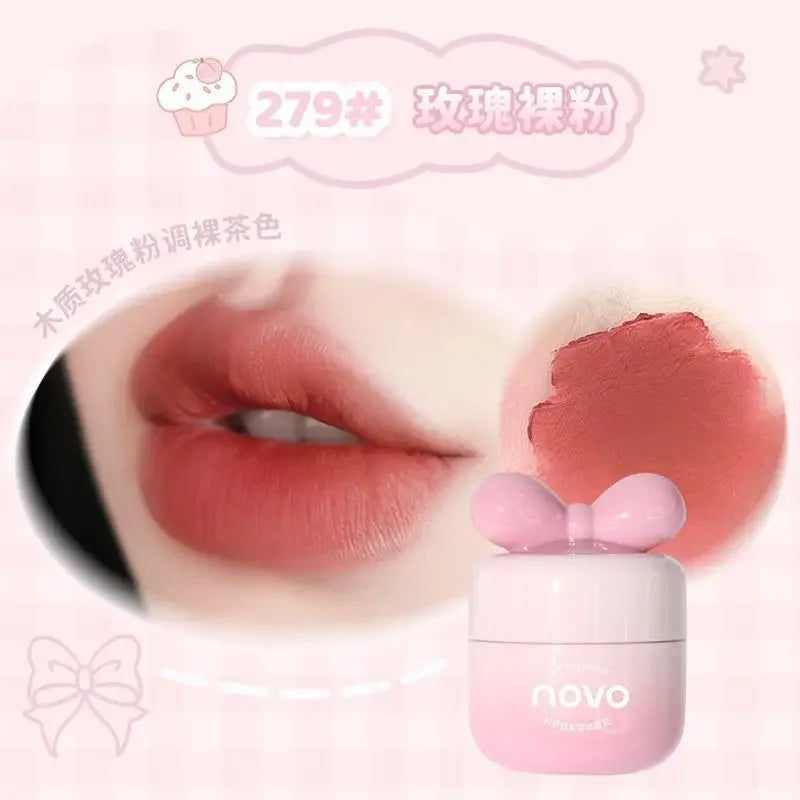 Novo Lip Clay Waterproof Longlasting Matte Lipstick Hot - LIPOXI