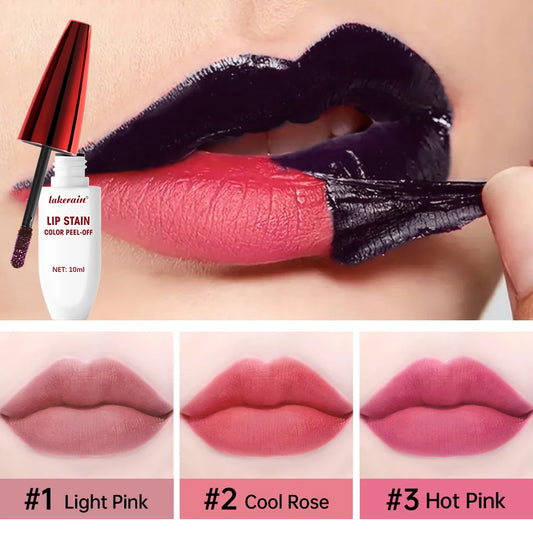 Peel Off Matte Lipstick for Lips Stick 24 Hours Waterproof - LIPOXI