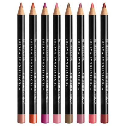 Slim Lip Pencil Long-Lasting Waterproof Nude Brown Lip Liner - LIPOXI