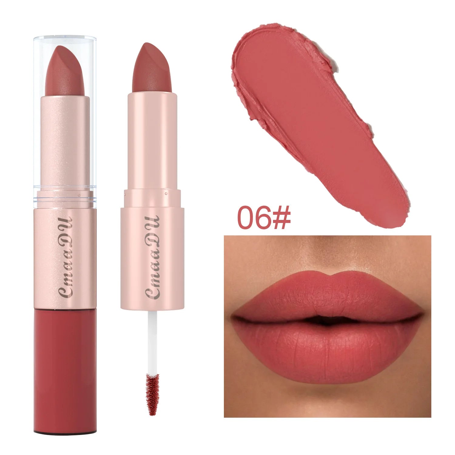 Double Ended Matte Lipstick Waterproof Velvet Lip Balm Gift - LIPOXI