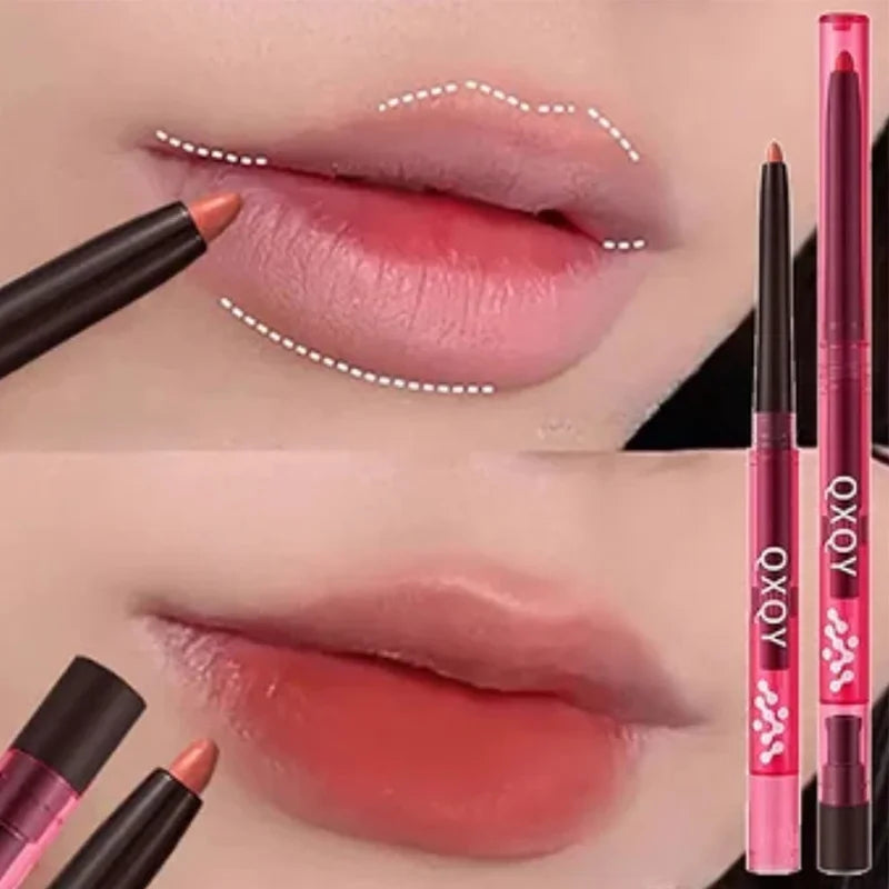 2 Colors Lip Liner Waterproof Matte Pencil for Perfect Lips - LIPOXI