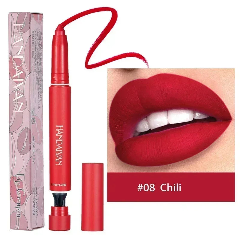 Nude Brown Lipliner Pen Waterproof Sexy Red Matte Makeup - LIPOXI