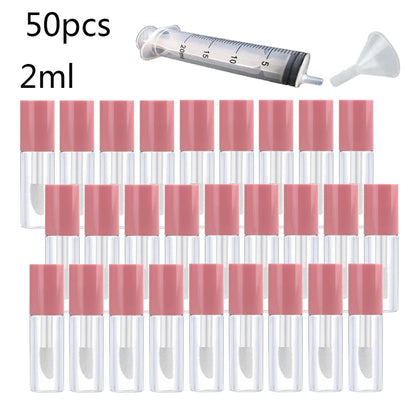 50pcs 2ml Refillable Lip Balm Tubes - LIPOXI