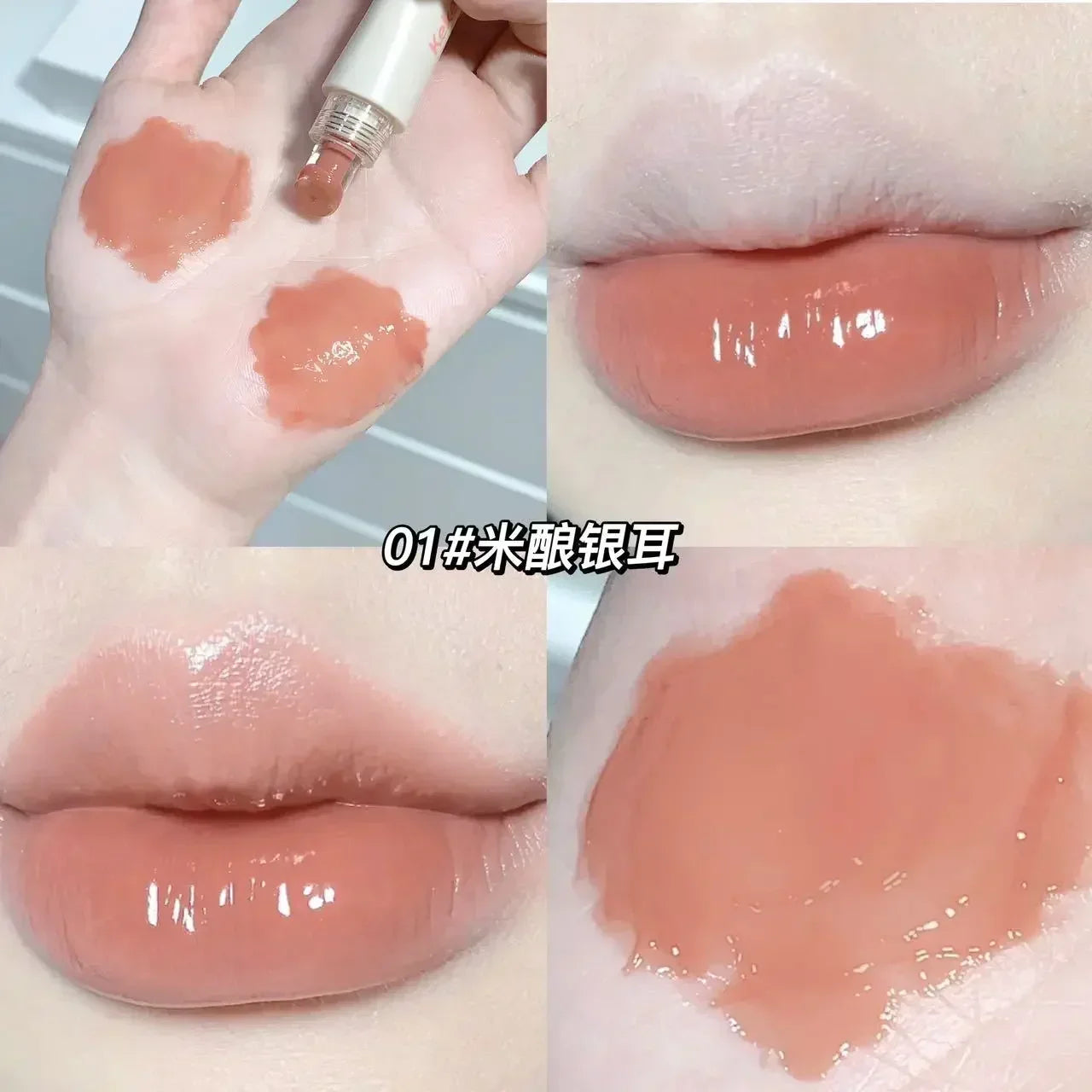 Glossy Mirror Tea Red Liquid Lipstick - LIPOXI