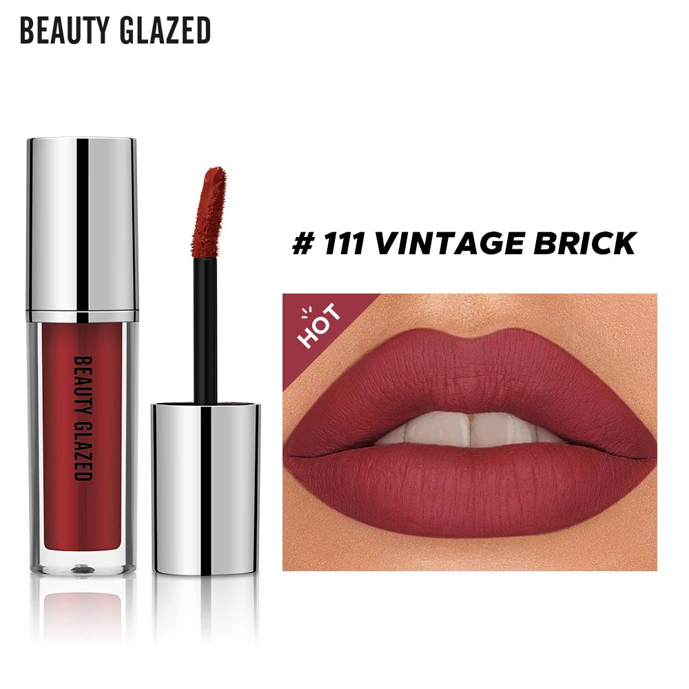 BEAUTY GLAZED Luxe Matte Waterproof Lipstick - LIPOXI