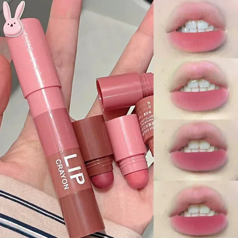 4 Colors in 1 Lipstick Pencil Set Sexy Nude Pink Velvet Matte - LIPOXI