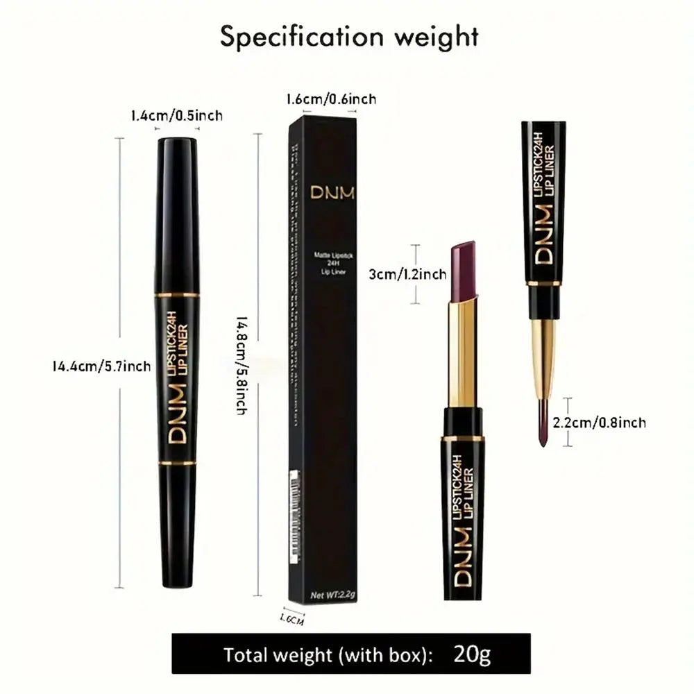 DNMH Long-Lasting Double-Ended Lipstick - LIPOXI