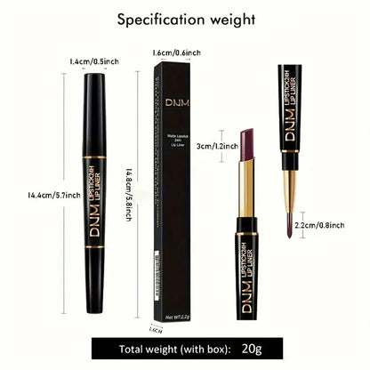 DNMH Long-Lasting Double-Ended Lipstick - LIPOXI