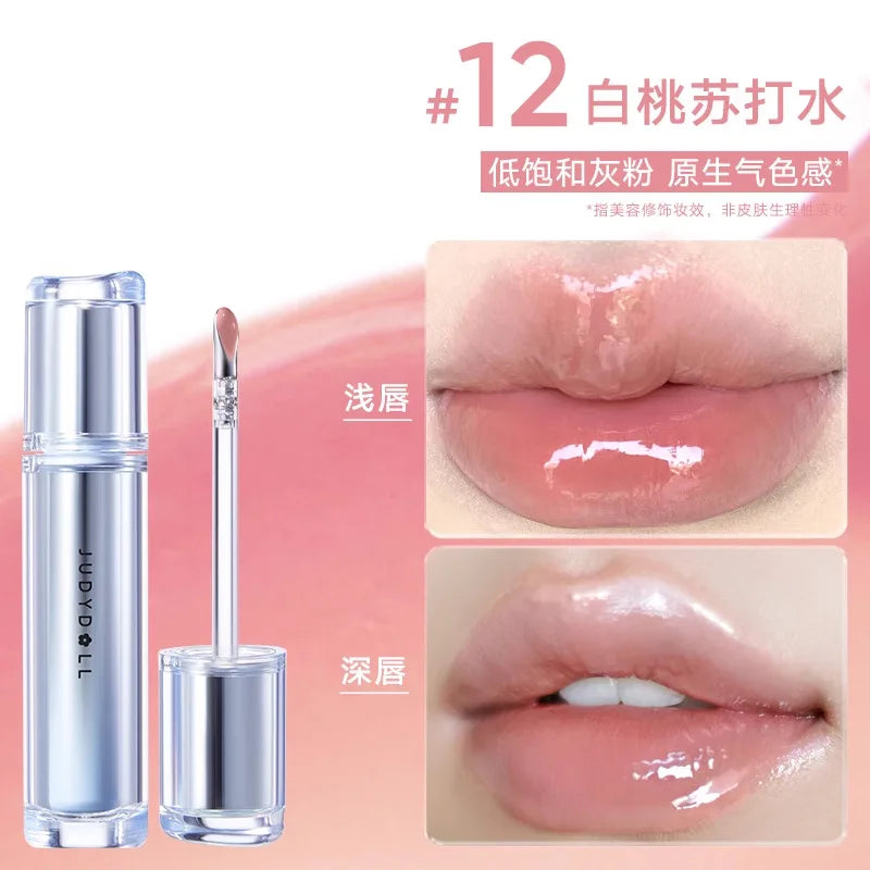 Judydoll Lip Glaze Mirror Shine Watery Lipstick Tint - LIPOXI