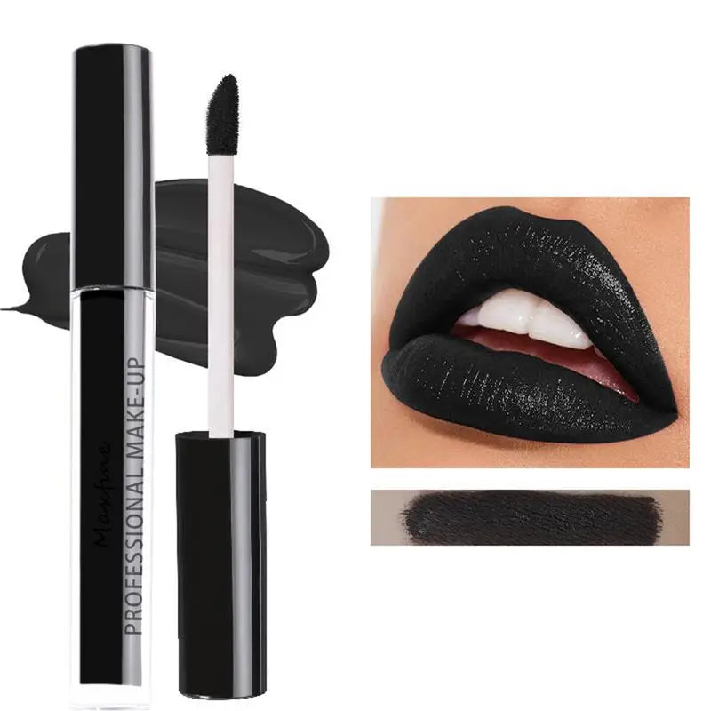 Bold Black & White Halloween Lipstick - LIPOXI