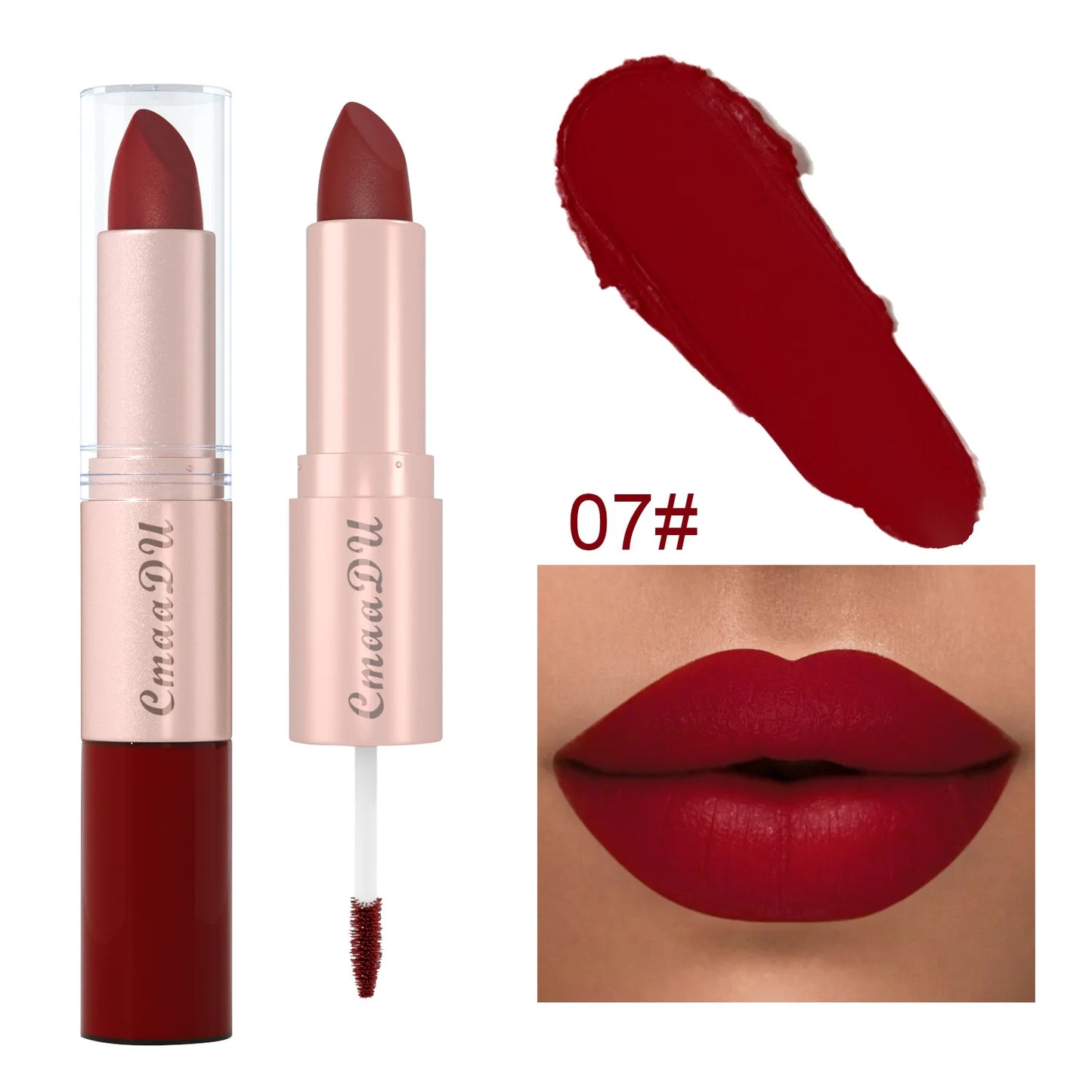 Double Ended Matte Lipstick Waterproof Velvet Lip Balm Gift - LIPOXI