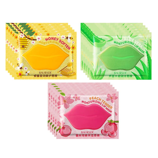 20pcs Cherry Aloe Honey Collagen Lip Masks - LIPOXI