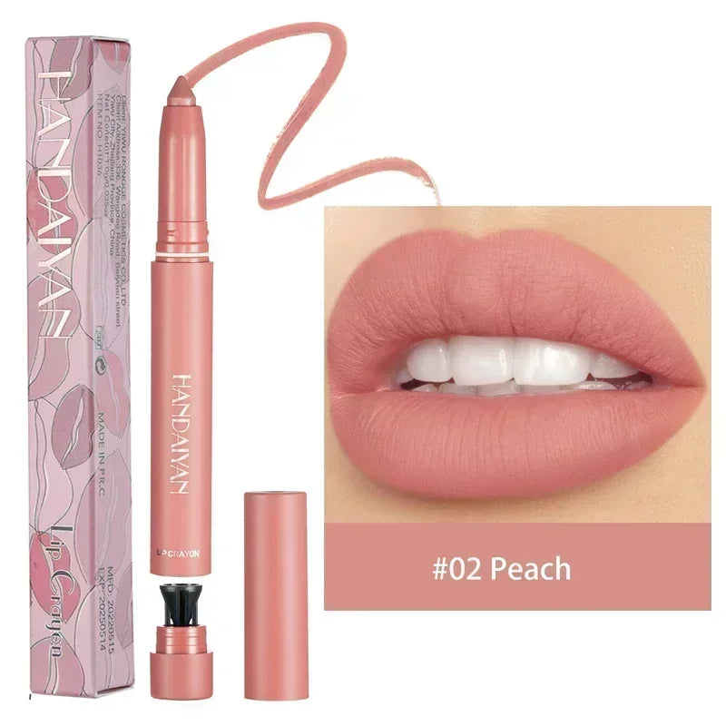 Nude Brown Lipliner Pen Waterproof Sexy Red Matte Makeup - LIPOXI