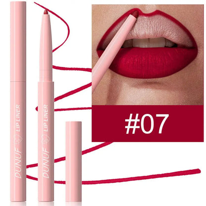 Tapered Lip Liner Pencil Long-Lasting Matte Creamy Plumping - LIPOXI