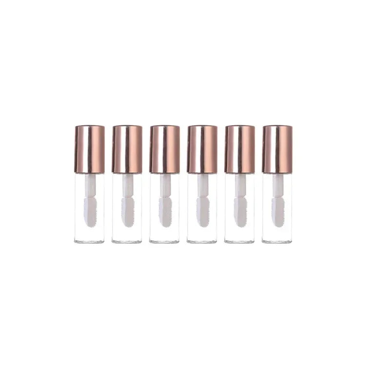 50pcs Rose Gold Mini Lip Gloss Tubes - LIPOXI