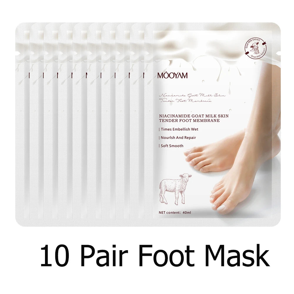 Nourishing Goat Milk Foot Peel Masks - LIPOXI