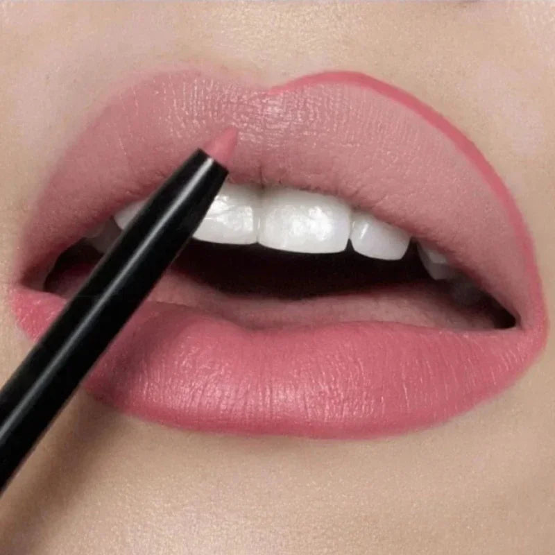 Nude Brown Lip Liner Pencil Lipstick Matte Waterproof Beauty - LIPOXI