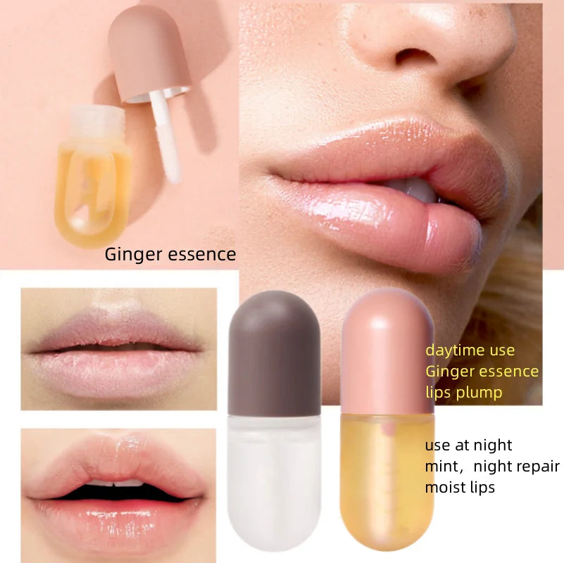 DEROL Ginger Extract Peppermint Lip Plumper Long-lasting Makeup - LIPOXI