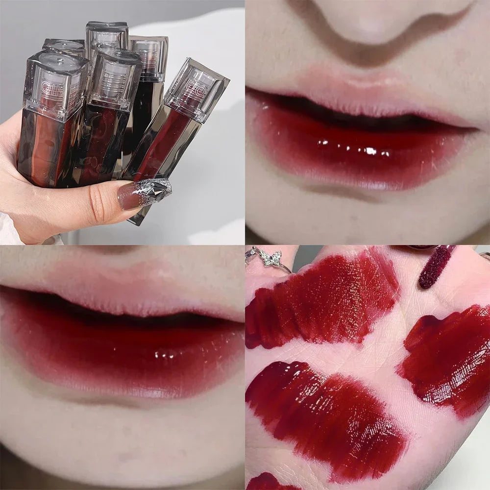 Dark Red Brown Lip Glaze - LIPOXI