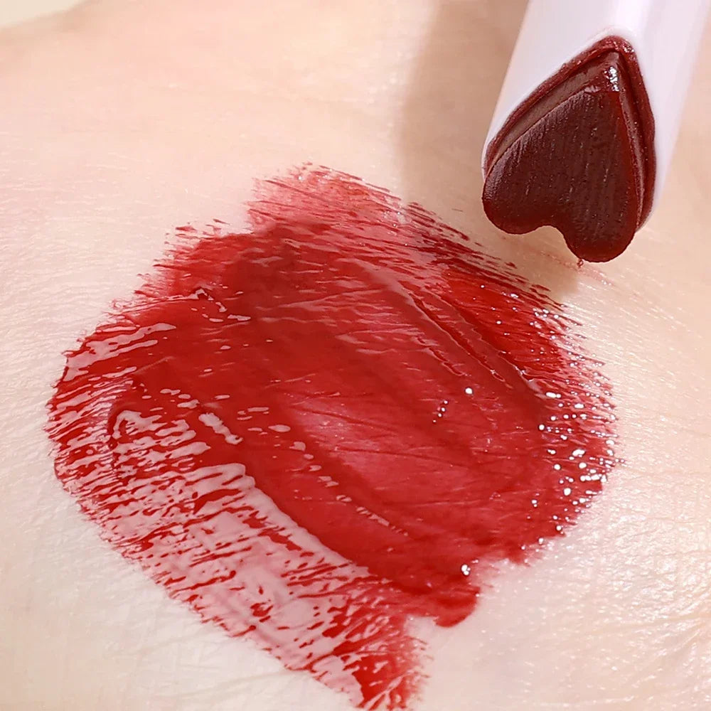 Thin Tube Heart-Shaped Lipstick Jelly Mirror Lip Gloss - LIPOXI