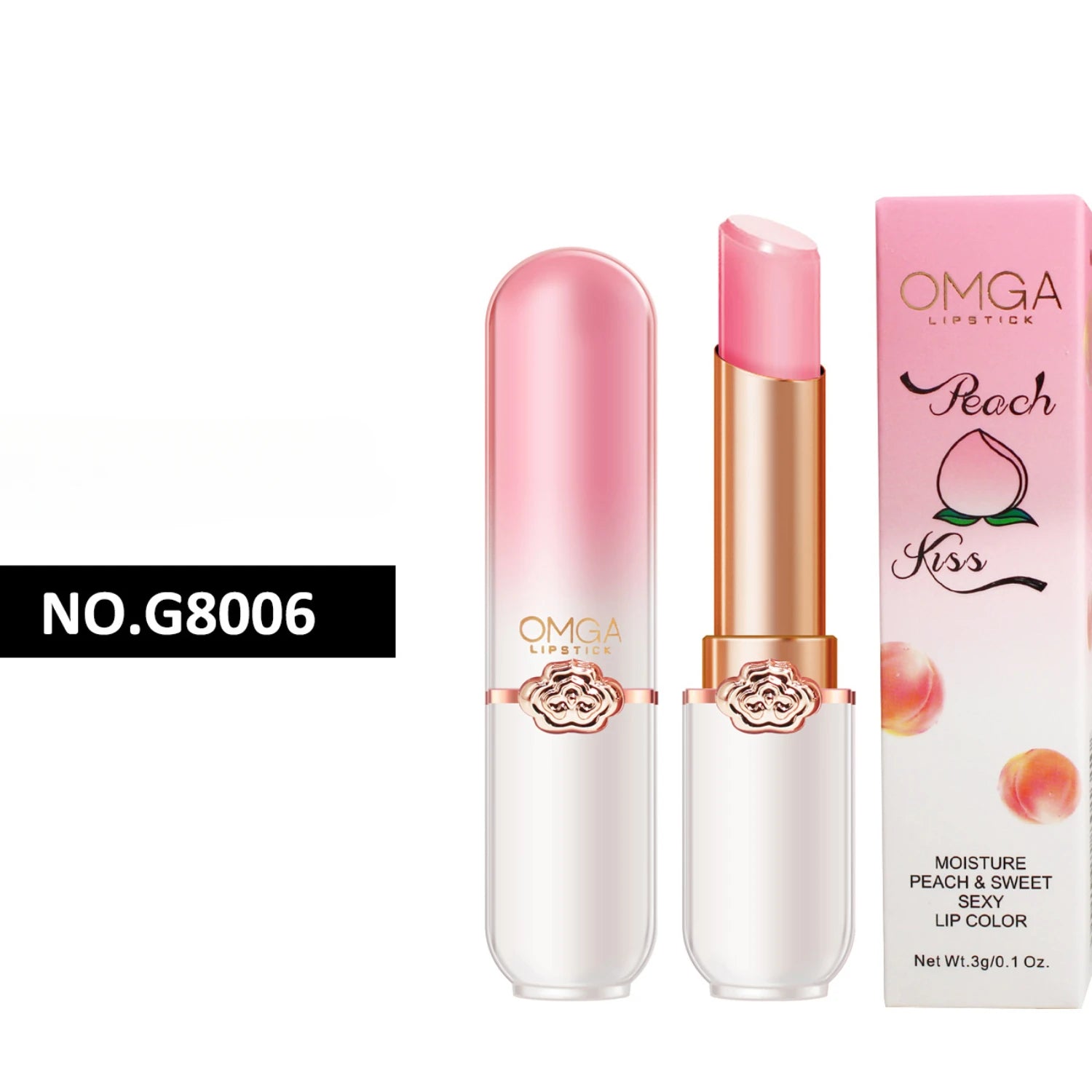 Peach Bliss Temperature-Reacting Lip Balm & Gloss - LIPOXI