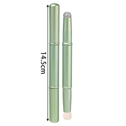 Dual-Ended Silicone & Fiber Makeup Brush - LIPOXI