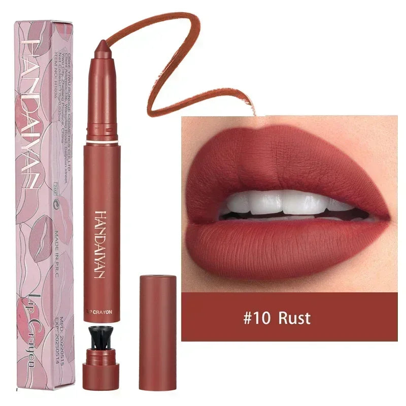 Nude Brown Lipliner Pen Waterproof Sexy Red Matte Makeup - LIPOXI