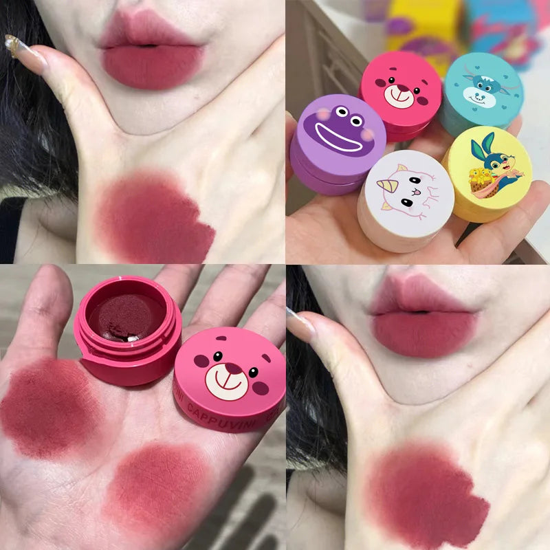 Matte Lip Mud Waterproof Clay Lipstick Blush Makeup Tint - LIPOXI