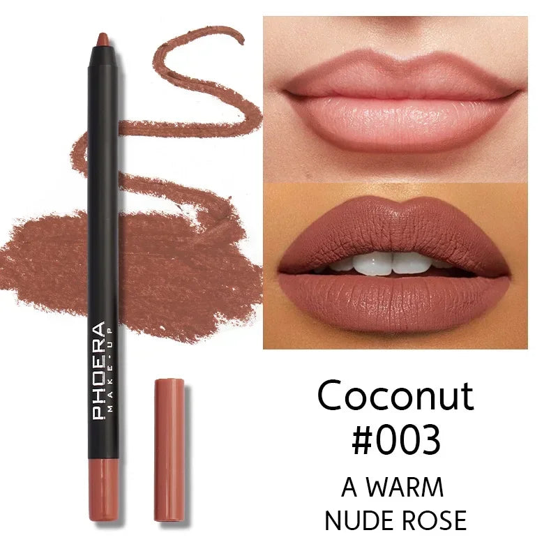 Seductive Red Waterproof Lip Liner Pencil - LIPOXI