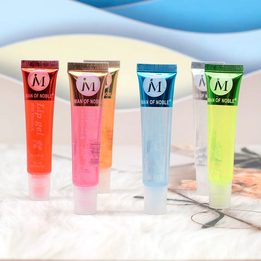 6Pcs Fruity Flavor Watery Glossy Lip Gloss Set Hydrating - LIPOXI