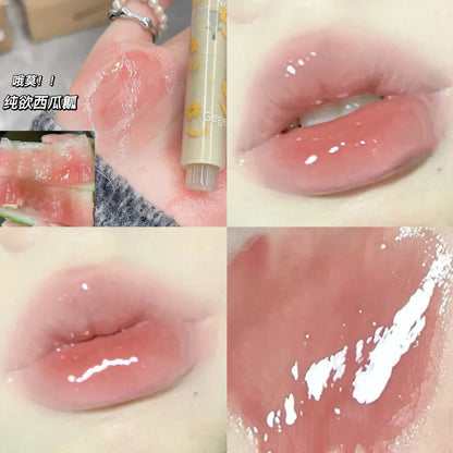 Thin Tube Heart-Shaped Lipstick Jelly Mirror Lip Gloss - LIPOXI