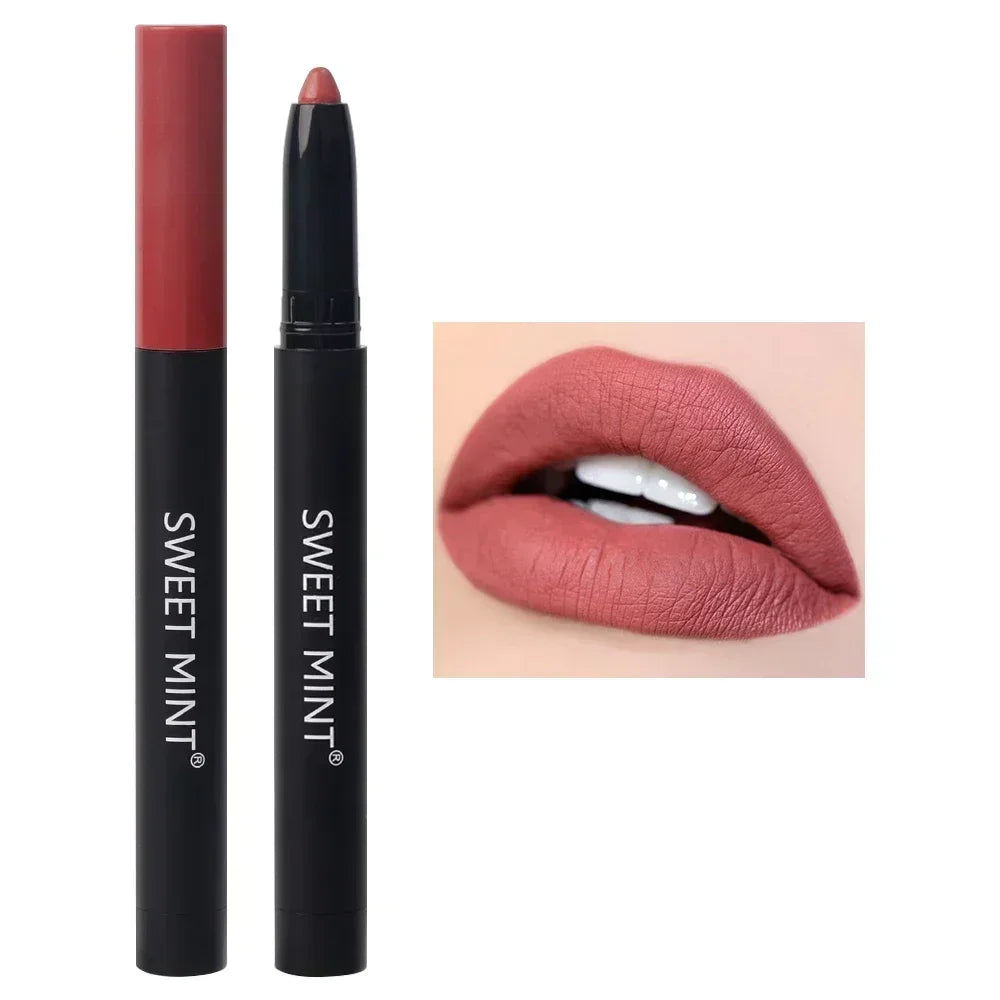 Nude Brown Lipliner Pen Waterproof Sexy Red Matte Makeup - LIPOXI