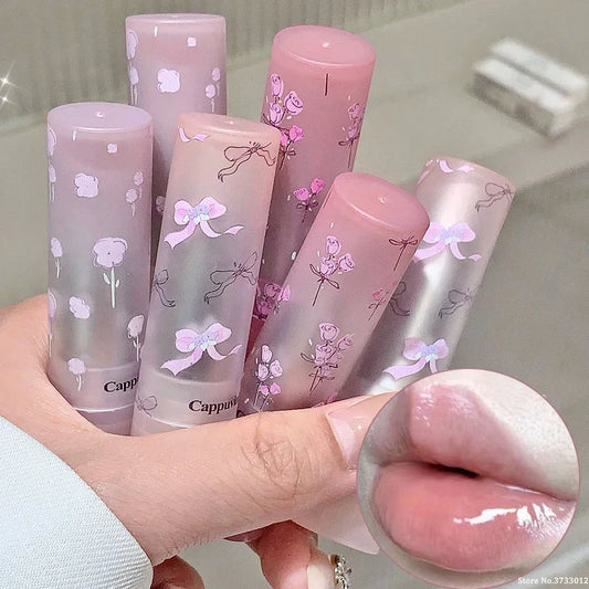 Flower Hydrating Solid Lip Gloss Mirror Shine Moisturizing - LIPOXI