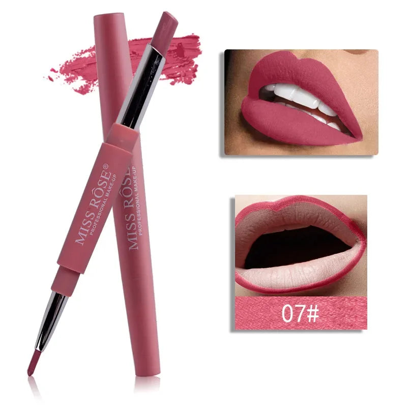 8 Colors Double Opening Lipstick Waterproof Lipstick Matte Tools - LIPOXI