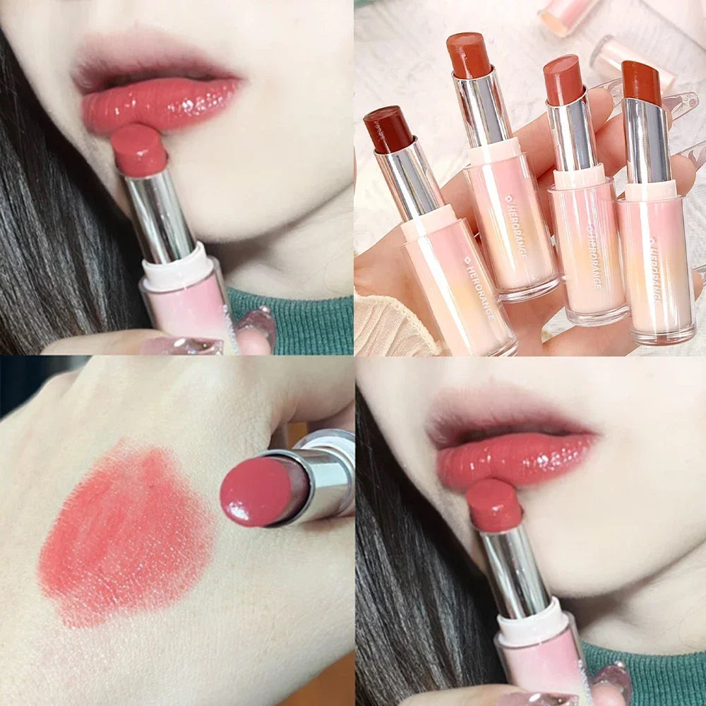 Water Mirror Solid Lip Gloss Lipstick Moisturizing Lip Tint - LIPOXI