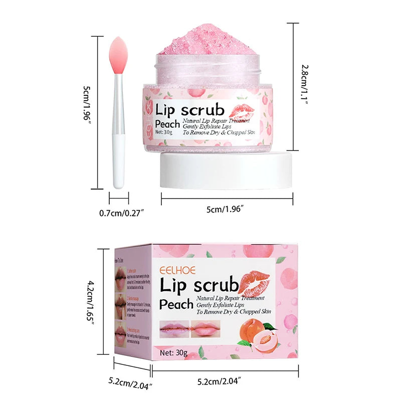 Peach Lip Care Scrub & Mask - LIPOXI